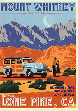 Mt. Whitney Retro Poster 