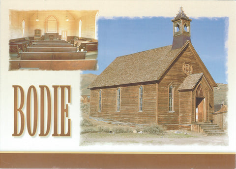 5X7 Bodie Church Postcard