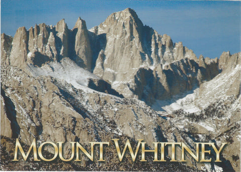 5X7 Mt. Whitney Peak Postcard 