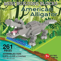 Mini Building Block American Alligator