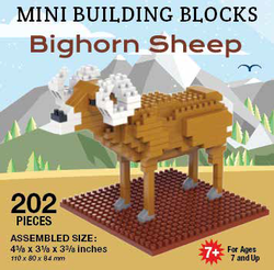Mini Building Block Bighorn Sheep
