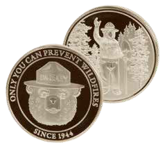 Smokey Bear Silver Coin
