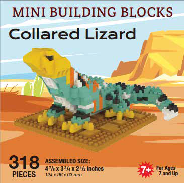 Mini Building Block Collared Lizard
