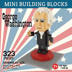Mini Building Block George Washington