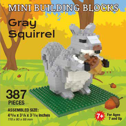 Mini Building Block Gray Squirrel