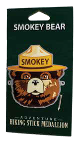 CLASSIC Smokey Hiking Stick Medallion