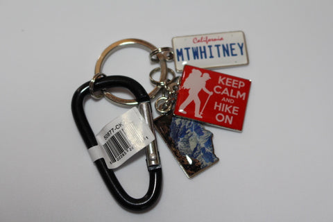 Mt. Whitney Charm Keychain 