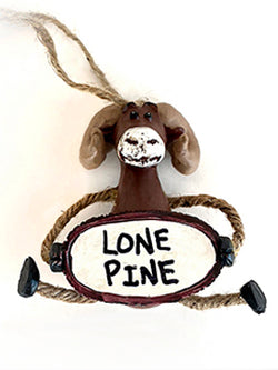 Dangle Bighorn Sheep Ornament with Regional Name Drop