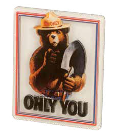Smokey ONLY YOU 3D Acrylic Magnet