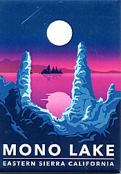Mono Lake Retro Magnet 