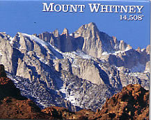 Mt. Whitney Elevation Magnet 