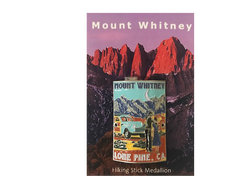 Mt. Whitney Retro Lone Pine Hiking Medallion