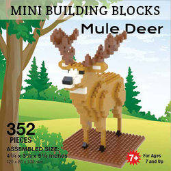 Mini Building Block Mule Deer
