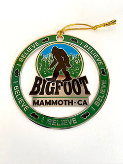 Mammoth Lakes Bigfoot Ornament