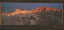 Panoramic Death Valley Sunset Postcard 