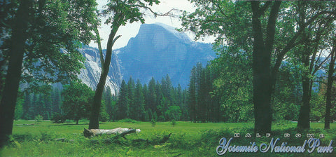 Panoramic Yosemite Half Dome Postcard 