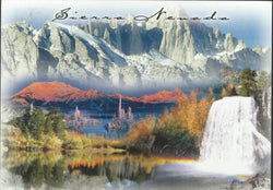 Sierra Nevada Waterfall Postcard-QTY=50