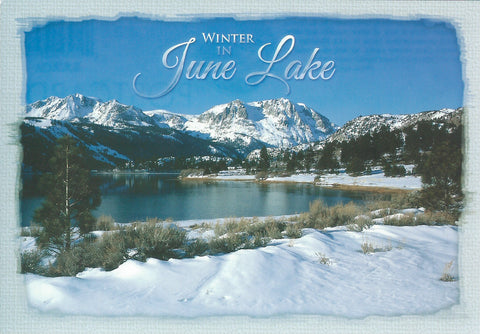 Winter June Lake Postcard-QTY=50