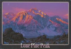 Lone Pine Peak Sunset Postcard-QTY=50