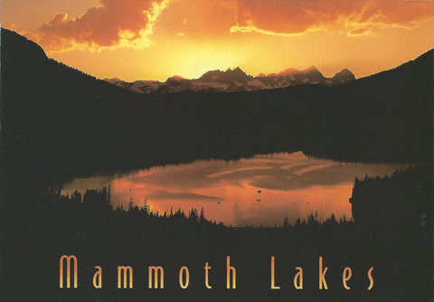 Mammoth Lakes Sunset Postcard-QTY=50