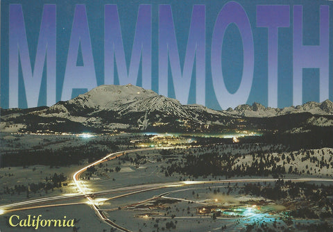 Mammoth Lakes Winter Night Postcard-QTY=50