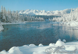 Mammoth Frozen Winter Lake Postcard-QTY=50