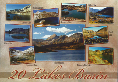 20 Lakes Basin Postcard- QTY=50
