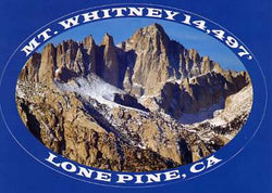 Mt. Whitney Sticker Postcard 