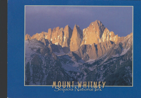 Mt. Whitney Blue Postcard-QTY=50