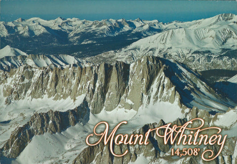 Mt. Whitney Aerial Postcard-QTY=50