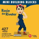 Mini Building Block Rosie the Riveter