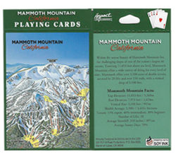 Mammoth Mountain Ski Trail Playing Cards
