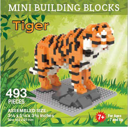 Mini Building Block Tiger