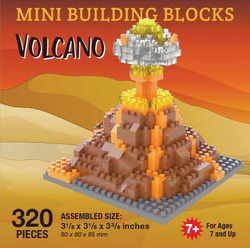 Mini Building Block Volcano Eruption