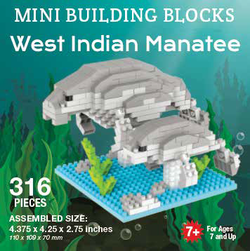 Mini Building Block West Indian Manatee