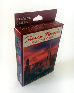 Sierra Nevada Sunset Playing Cards Mono